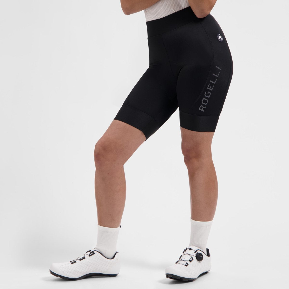 Rogelli essential iii korte fietsbroek dames - met zeem - zwart - xl