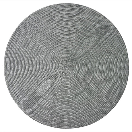 Westmark set van 4 placemats, ø 38 cm, polypropyleen, grijs, saleen-collectie: circle
