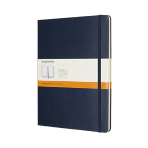 Moleskine classic notitieboek - extra large - hardcover - gelinieerd - saffier blauw
