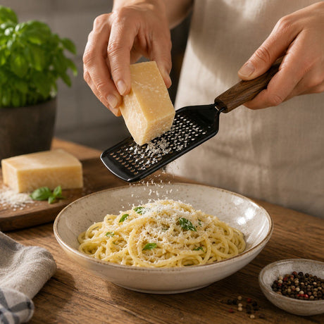 Alpina rasp – rvs handrasp – kaasrasp – groenterasp – houten handvat