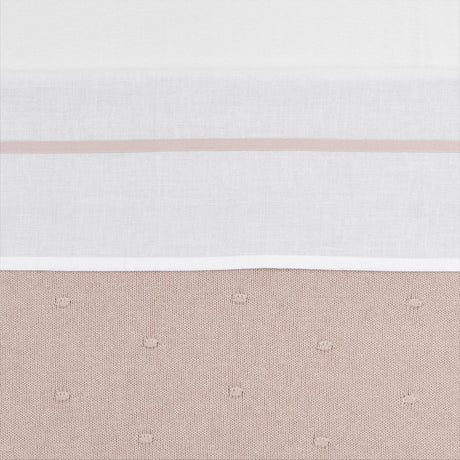 Meyco baby bies ledikant laken - soft pink - 100x150cm - 0.3 tog