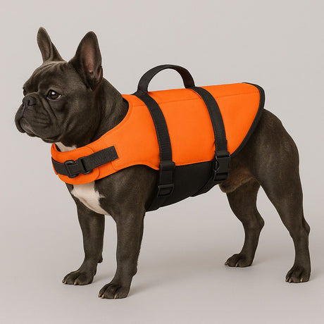 Flamingo hondenzwemvest – reddingsvest hond – honden zwemvest m – zwemvest marinus – fluo oranje m
