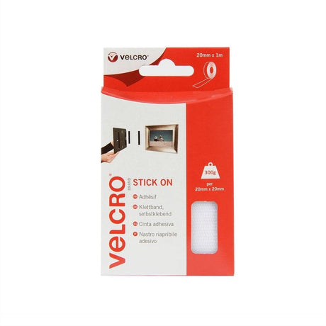 Velcro® vel-ec60210 klittenband om vast te plakken haak- en lusdeel (l x b) 1000 mm x 20 mm wit 1 m