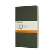 Moleskine cahier journals - large - gelinieerd - groen - set van 3
