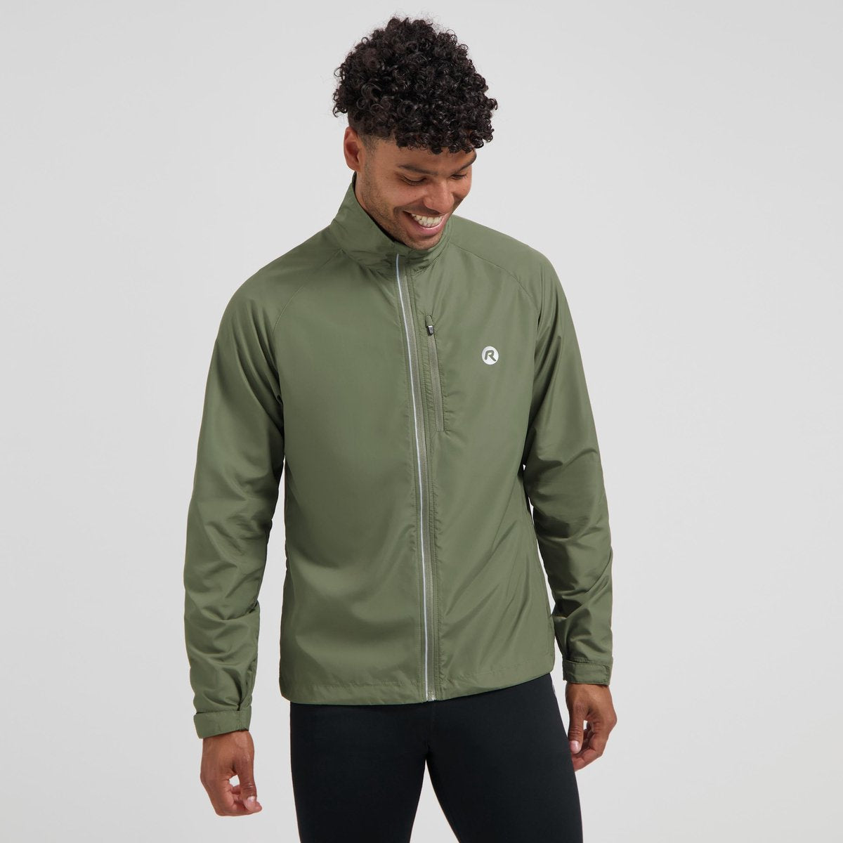 Rogelli core heren hardloopjack - winddicht - reflecterend - groen