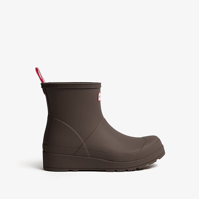 Hunter womens play short boot dames regenlaarzen - bruin