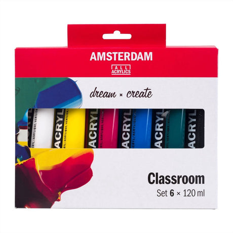 Amsterdam standard series acrylverf educatie set | 6 x 120 ml