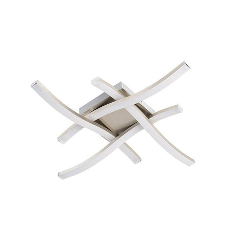 Rl live your light reality route - plafondlamp - nikkel mat - incl. 4x smd 5 w - extern dimbaar - ext. dimbaar met fase-afsnijdingsdimmer