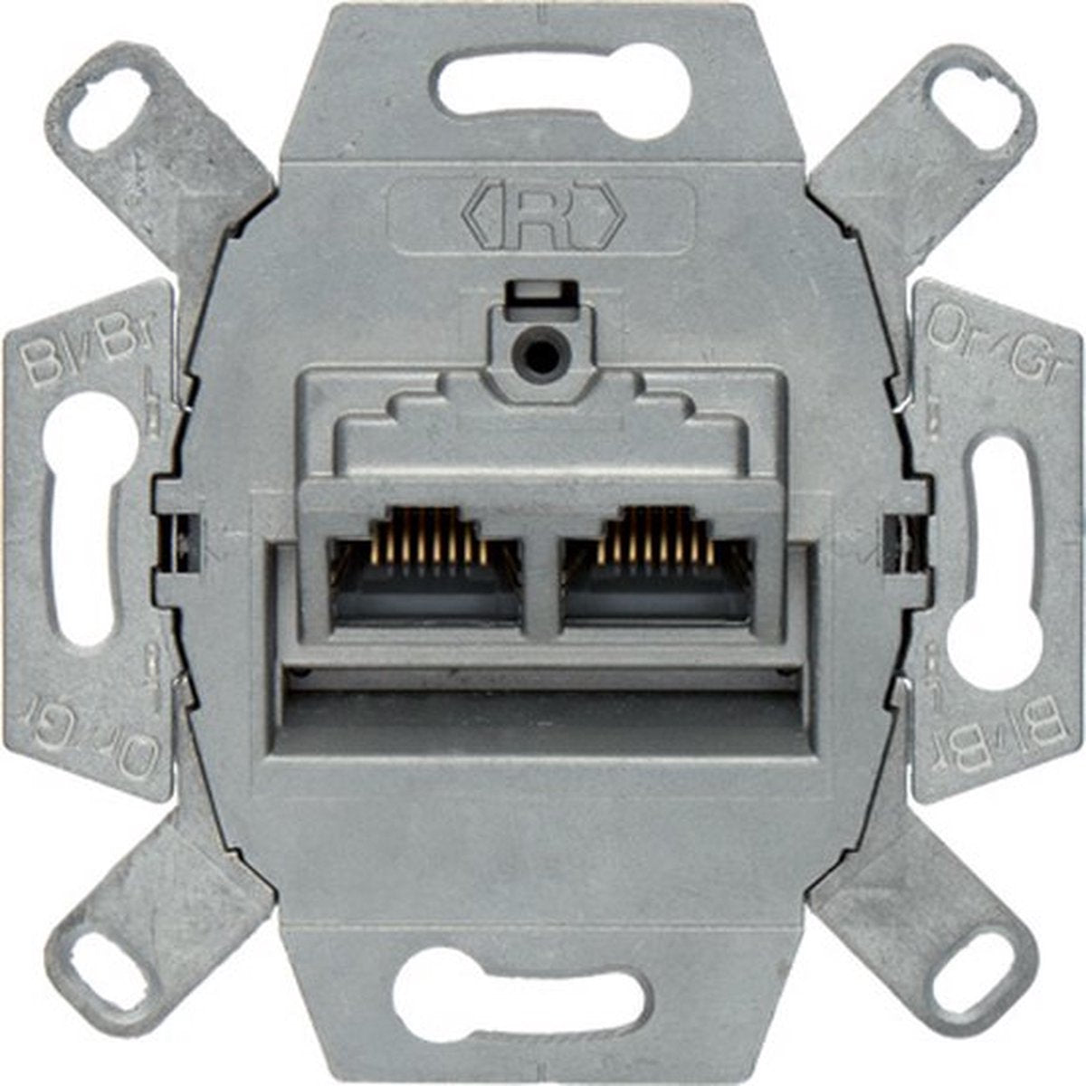 Hager berker datacontactdoos aderpaar - 4587 - e2fpa