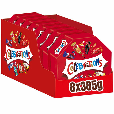 Celebrations chocolade snoep mix - cadeau - uitdeelverpakking - 8x385g
