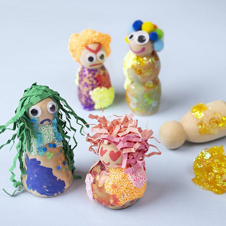 Creativ company sequin clay blauw groen - 6x60gr.