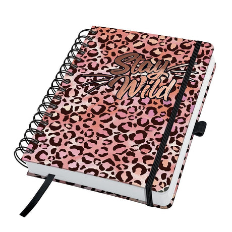 Sigel spiraal notitieboek jolie a5 hardcover 240 pagina's dots 120 grams papier pink leo love