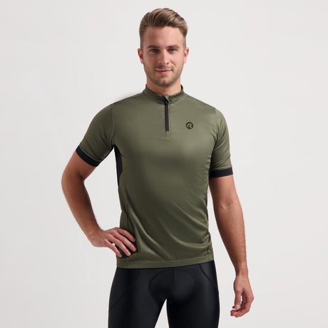 Rogelli core heren fietsshirt - lange mouw - lange rits - groen