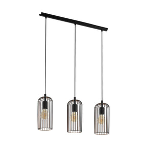 Eglo roccamena hanglamp - e27 - 73 cm - zwart koper