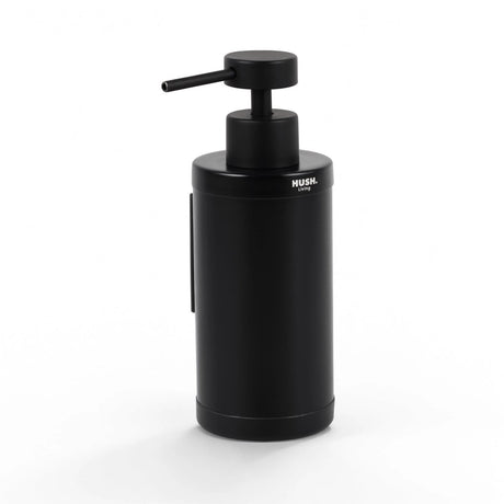 Hush. living hush living - zeepdispenser 250ml - wandmontage - ruimtebesparend netjes - rvs met matte coating - zwart