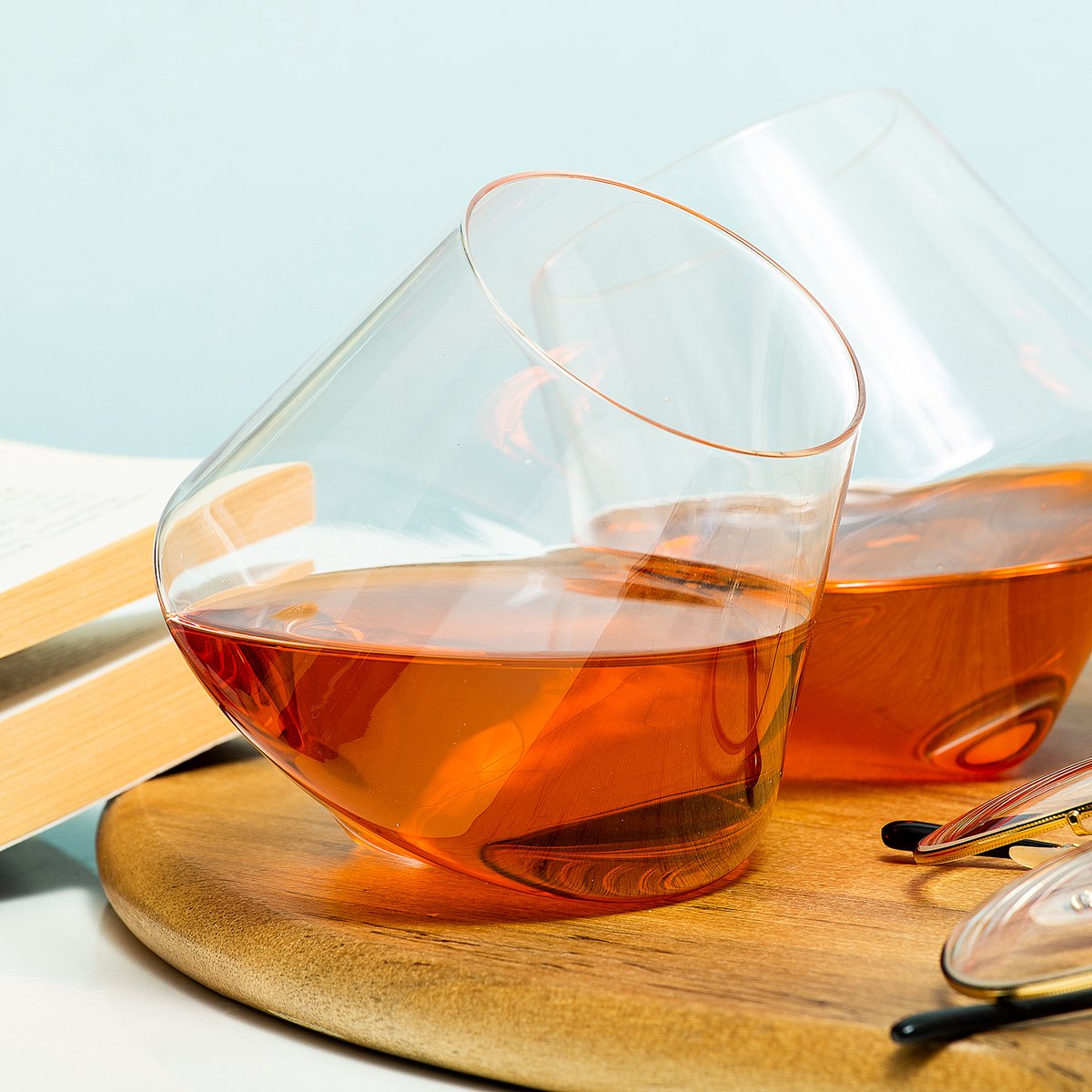 Winkee rollende whiskeyglazen (set van 2) van