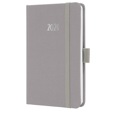 Sigel weekagenda feel 2026 formaat a6 pearl grey hardcover