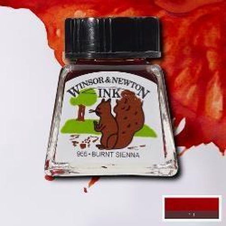 Winsor newton ink 14ml burnt sienna