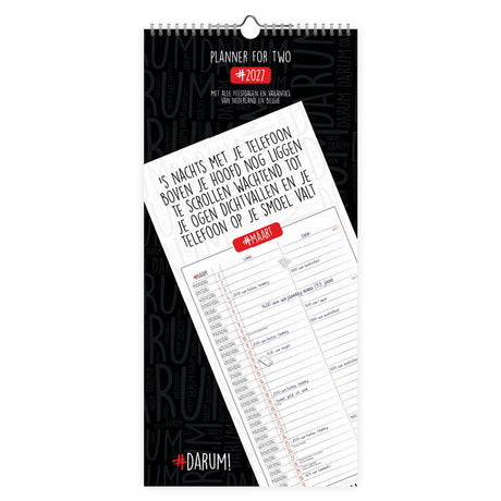 Comello darum planner voor 2 kalender 2027