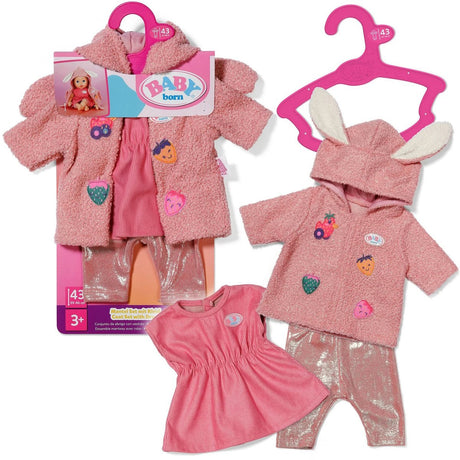 Baby born jas-set met jurk (43 cm) m