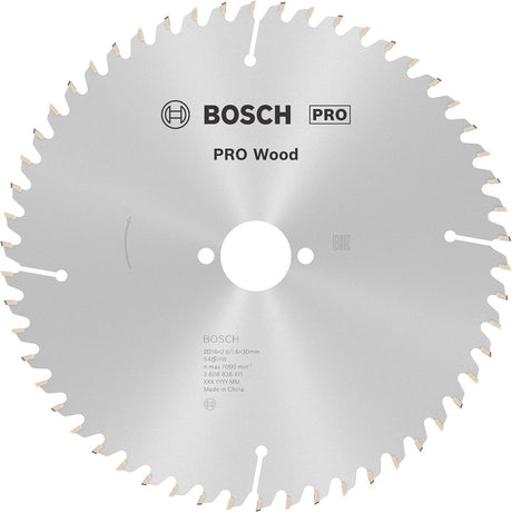 Bosch pro hout cirkelzaagblad 216 x 2,6 x 30 mm - 2608838411