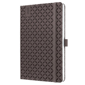 Sigel weekagenda flair 2026 formaat a5 coffee brown hardcover