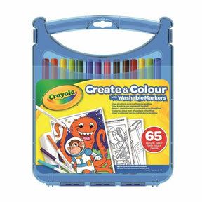 Crayola - create colour - hobbypakket - koffer set afwasbare viltstiften voor kinderen