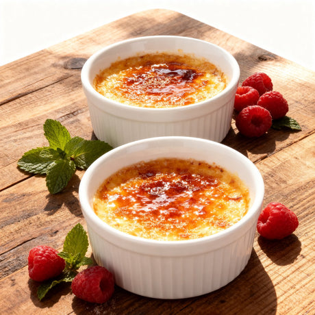 Alpina creme brulee schaaltjes - 2 stuks ovenschaaltjes klein - 200 ml - wit