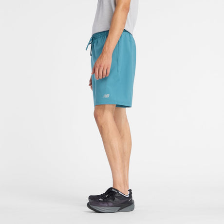 New balance sport essentials short 7 heren sportbroek - big teal