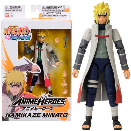Bandai – anime heroes – naruto shippuden – anime heroes figuur 17 cm – namikaze minato – 36905