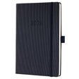 Sigel weekagenda 2026 conceptum formaat a5 met extra notitieruimte zwart hardcover