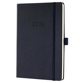 Sigel weekagenda 2026 conceptum formaat a5 met extra notitieruimte zwart hardcover