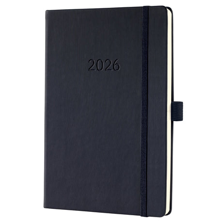 Sigel weekagenda 2026 conceptum formaat a5 met extra notitieruimte zwart hardcover