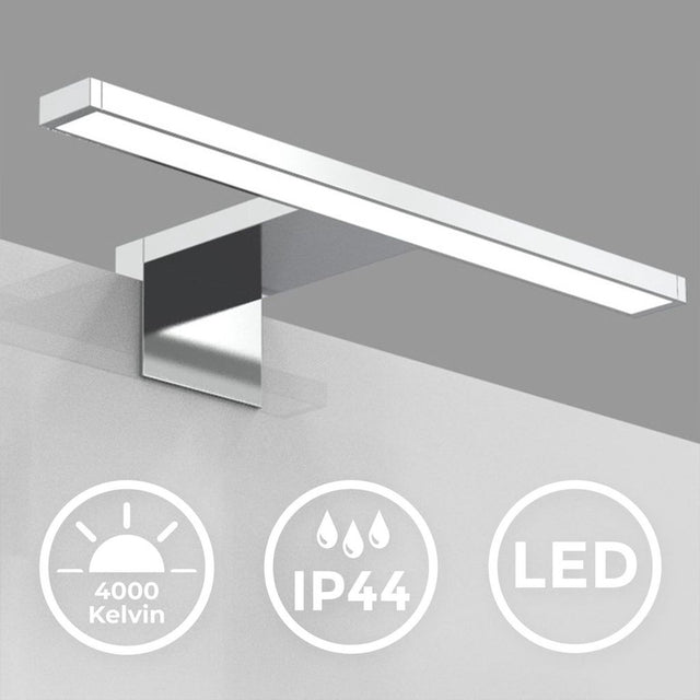B.k.licht - led spiegellamp - spiegelverlichting badkamer - neutral wit licht 4.000k - 5w - 550 lm - l: 30cm