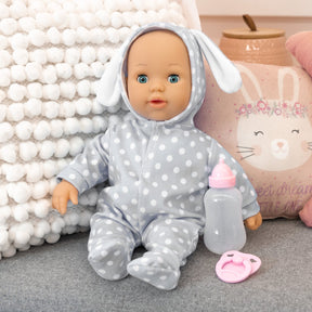 Bayer design - interactieve pop anna first words baby 38 cm met geluid, fles en speen