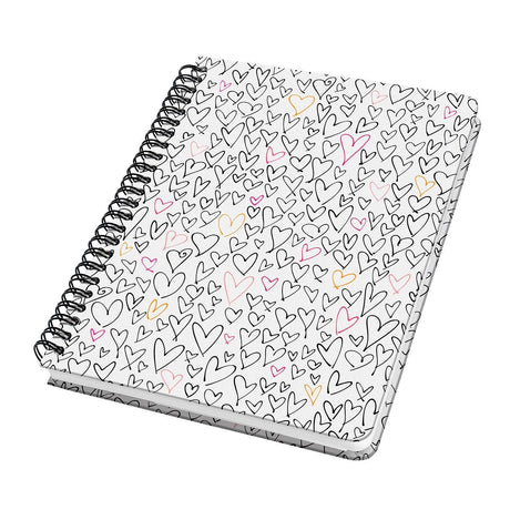 Sigel spiraal notitieboek jolie hardcover a5 120 pagina's dots 100 grams papier wild hearts
