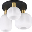 Trio diva - plafondlamp - messing mat - excl. 3x e27 8,5 w - plafondbevestiging