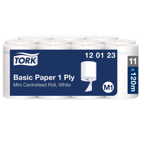 Tork 120123 universal 310 minirollen 1-lgs wit 120 mtr x 22 cm doos à 11 rol (120123)
