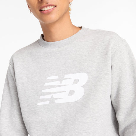 New balance sport core brushed crew heren trui - atletic grey