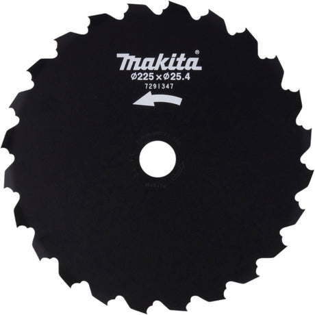 Makita beitelzaagblad 225 x 25,4 mm 24 tands staal ( 199872-9 ) voor accu bosmaaier ur 013 g