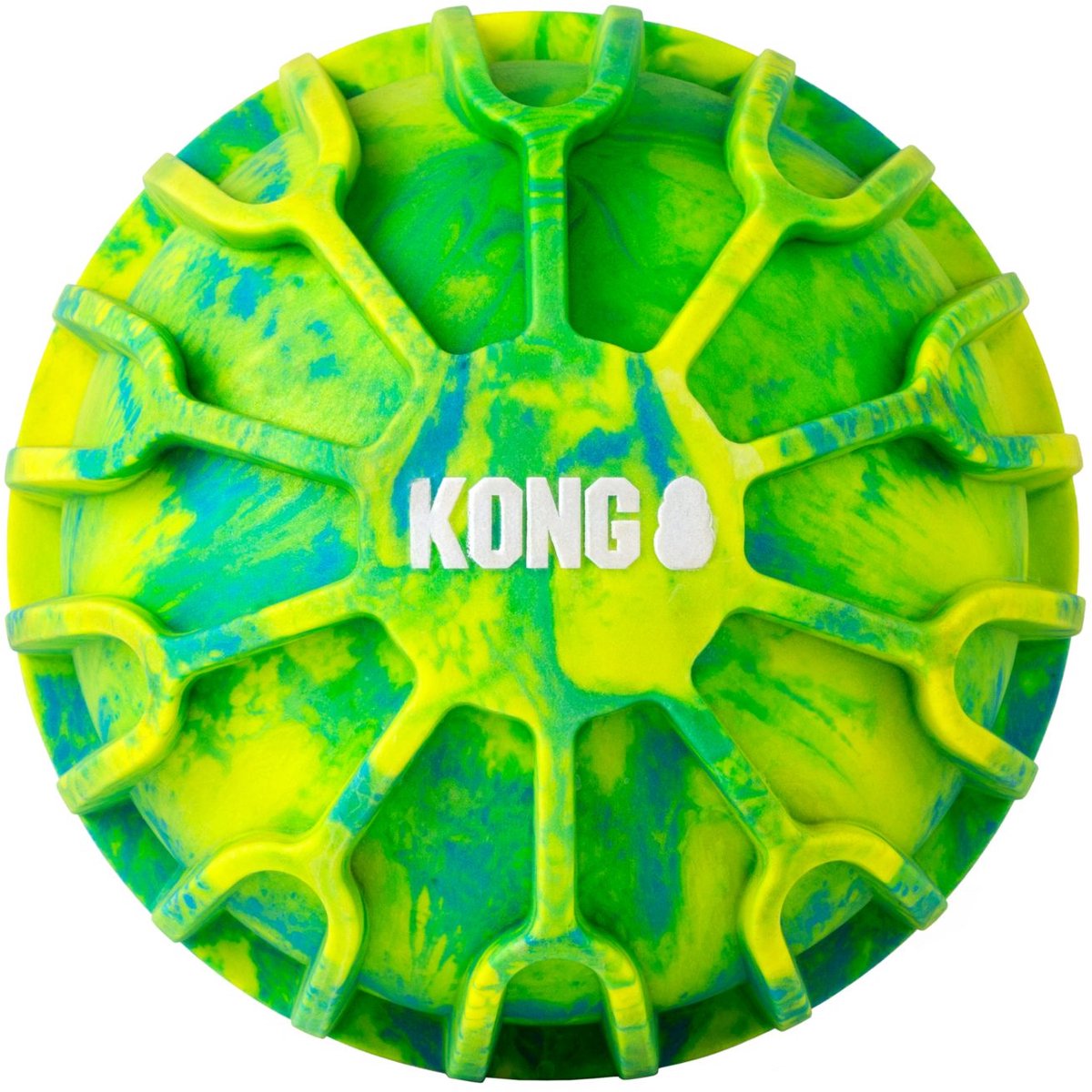 Kong flexball sport bal - hondenspeelgoed - geel xl