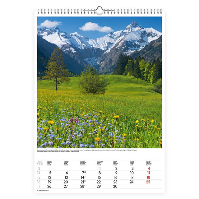 Korsch verlag alpen kalender 2027 groot