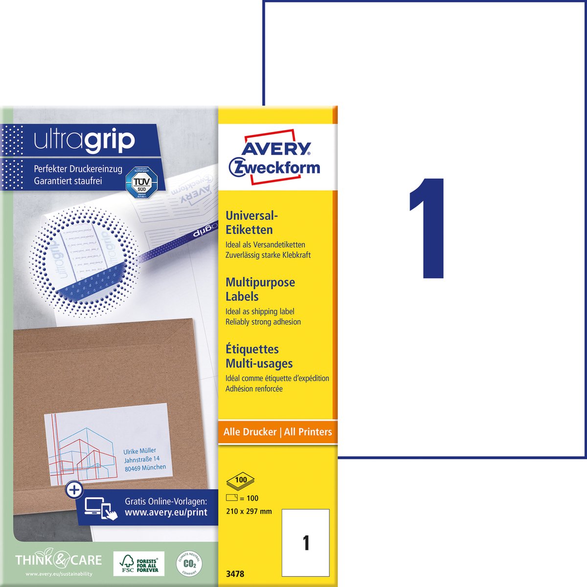 Avery -3478-ilc etiketten