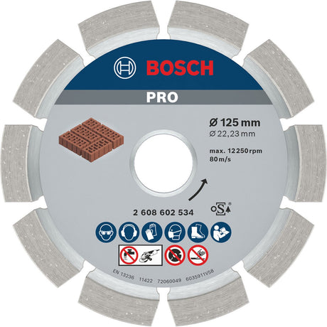 Bosch - voegenfrees expert for mortar 125 x 6 x 7 x 22,23 mm