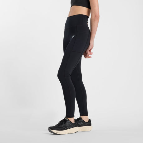 New balance sport pocket high rise legging dames sportbroek - black s