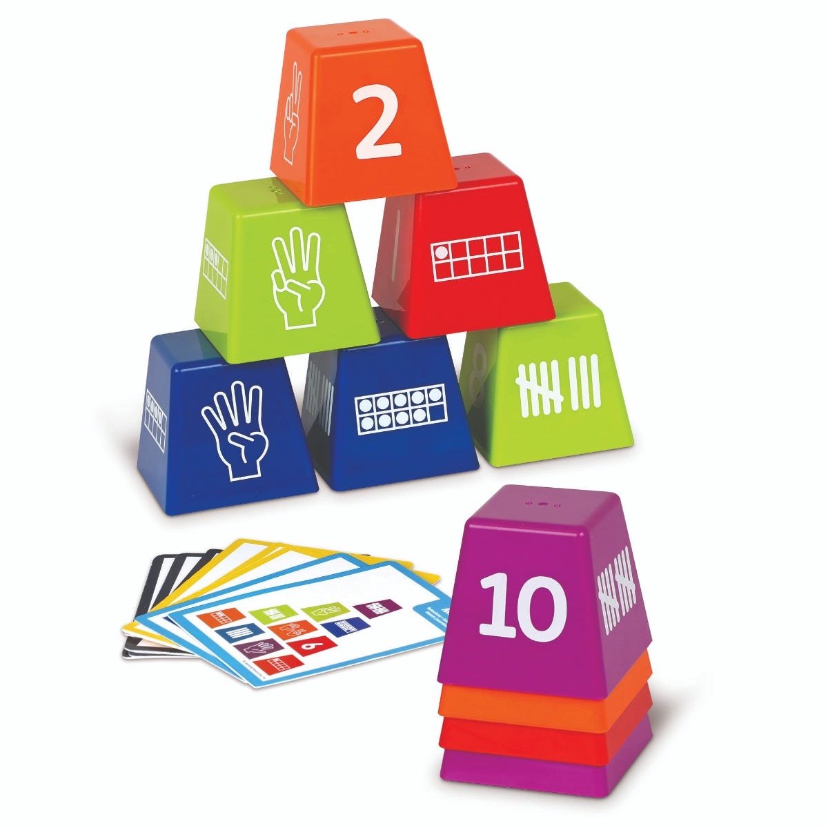 Learning resources nummers stapelen