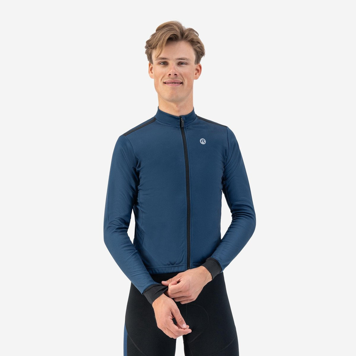 Rogelli core fietsshirt heren - lange mouwen - donkerblauw - s