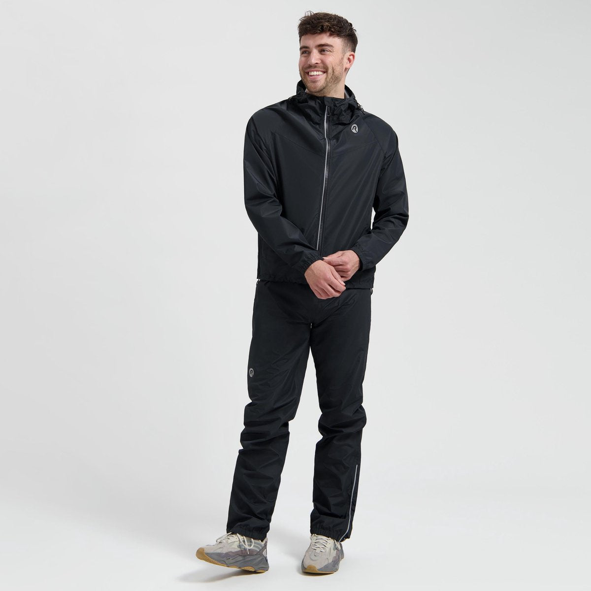 Rogelli commuter core regenpak unisex - waterdicht - zwart - xxl