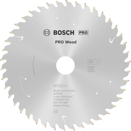 Bosch pro wood accuzaagblad voor cirkelzagen 140 x 1,5 x 20 mm - ...
