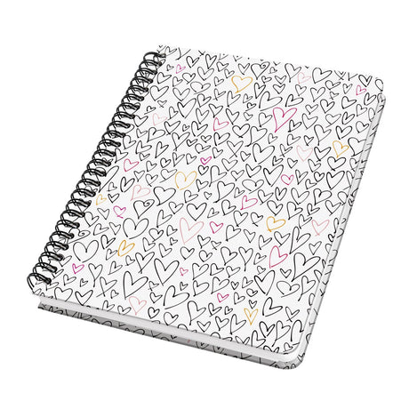 Sigel notitieboek jolie a5 wild hearts hardcover lijn 120 pagina's 100 grams